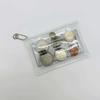 Transparent PVC Coin Purse with Card Slots and Clip for Japanese and Korean Coins
