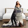 Tomb Raider Jonah Maiava Plush Blankets Video Game Cartoon Vintage Throw Blankets for Home Hotel Sofa 150*125cm Plush Thin Quilt