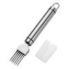 Asdays Green Onion Green Onion for Finely Chop and Shred Green and Long Made of Stainless Steel Cutter, Slicer, Onions, Cucumbers, Onions, 18-8 (1