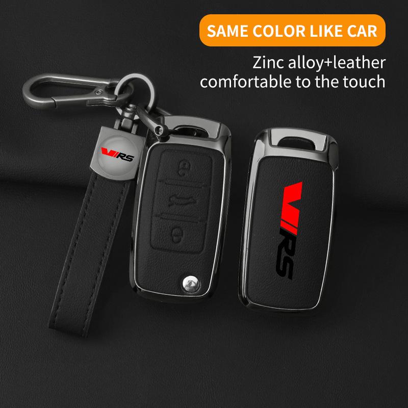 EBL2 Suitable for Skoda VIRS Kamiq Karoq Superb Kodiaq Octavia Fabia Rapid Metal High-end Car Key Case Remote Control Car Key Shell B