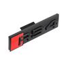 3D ABS Chrom Schwarz Logo S3 S4 S5 S6 S7 S8 Emblem Auto Frontgrill Abzeichen Für Audi RS3 4 5 6 7 8 Auto Styling Zubehör