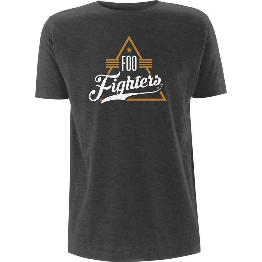 Foo Fighters T-Shirt Dreieck Rock Offiziell Neu Heidegrau Unisex T-Shirt