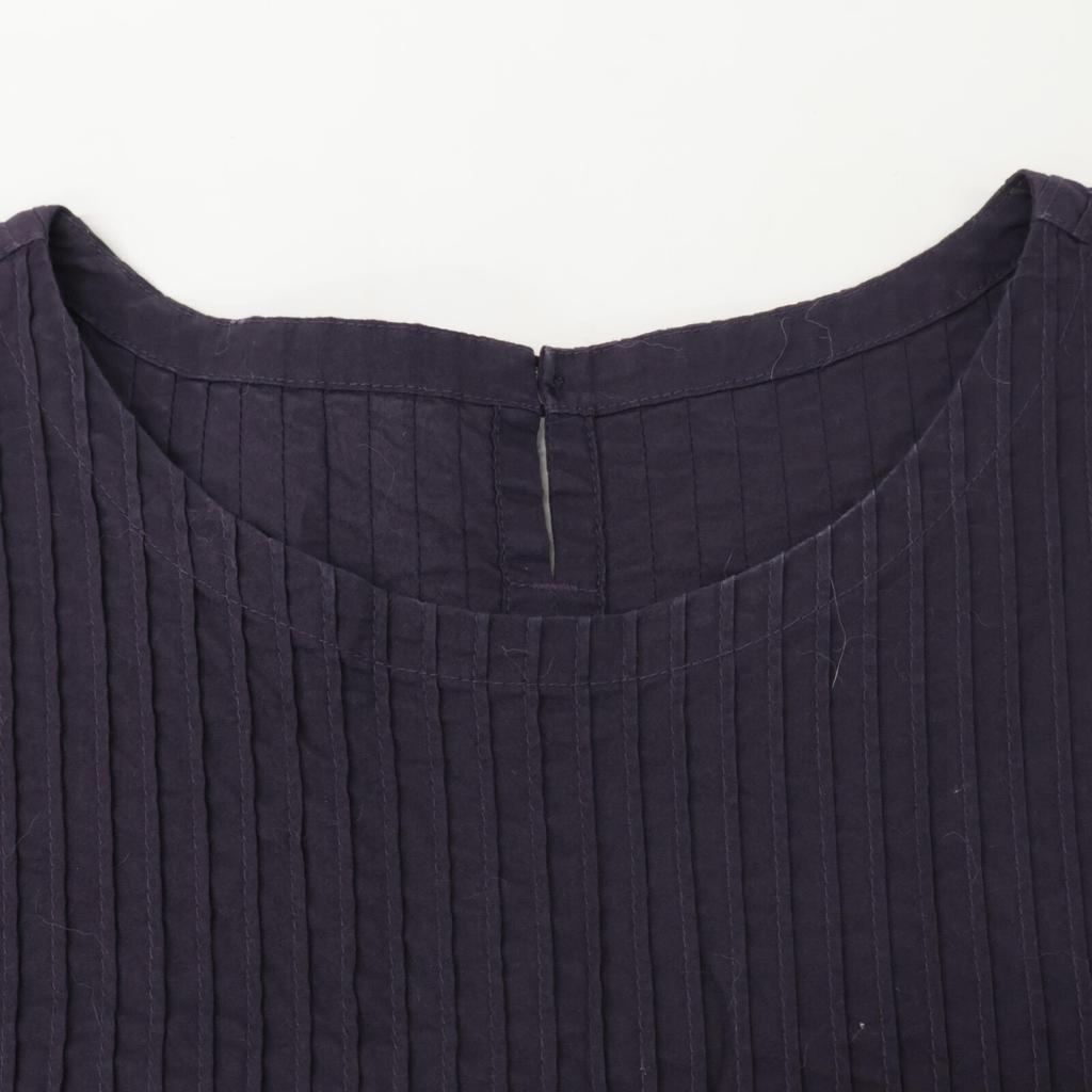 YACCOMARICARD 1061568-23 Cotton Pintuck Switch dress N purpleUsed