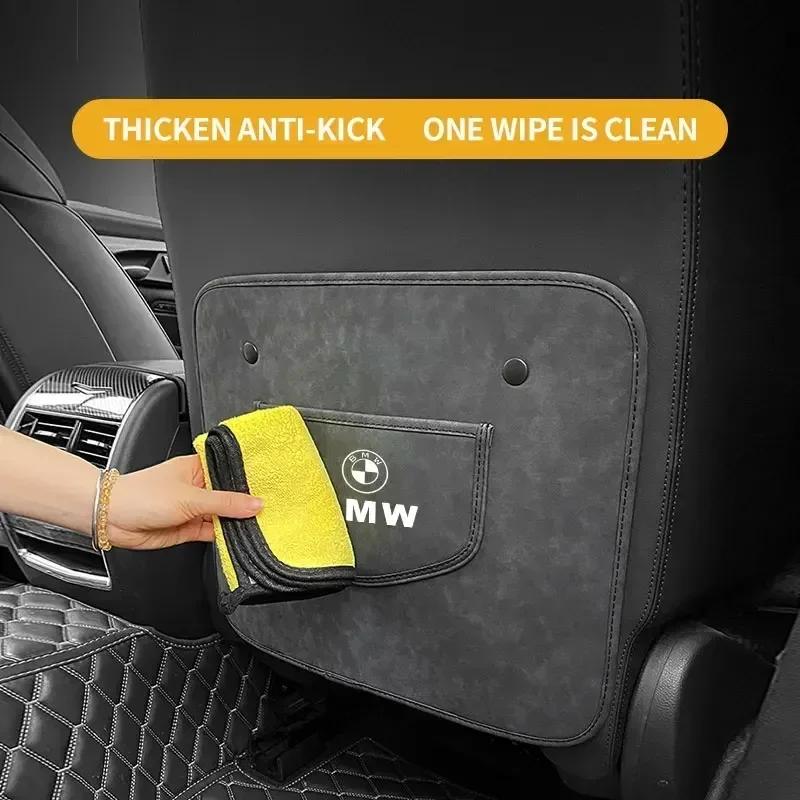 1ks Podložka na opěradlo autosedačky Ochrana proti kopnutí Pro BMW E87 F20 F21 E36 E46 E90 E91 E92 E93 X1 X3 X4 X5 X6 M2 M3 M6 F30 F31 F34