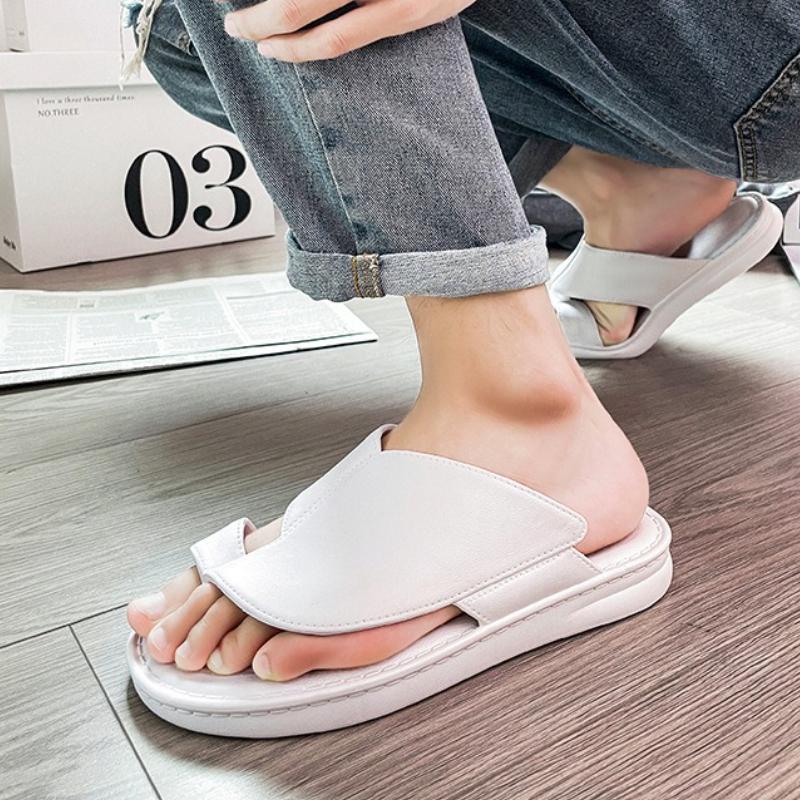 Original Men Flip Flops Summer Flat Slip On Casual Slippers Home Light Slides City Walk Beach Vacation Sandals for Men Sandalias