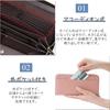 [TOEDNNQI] wallet ladies long wallet large capacity Bellows BOX type coin purse garcon Can store smartphone multifunctional wallet gift present