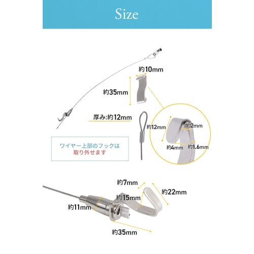 Road Clover Picture Rail with Wire Hooks, Separate Type [Designed by an Interior Coordinator], 40kg Weight Capacity, Adjustable Height (1 or 5 0.5m Ho