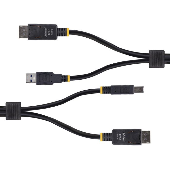 StarTech.Com Cavo KVM DisplayPort E USB 5Gbps 1,8m - 4K 60Hz - Accessori Computer