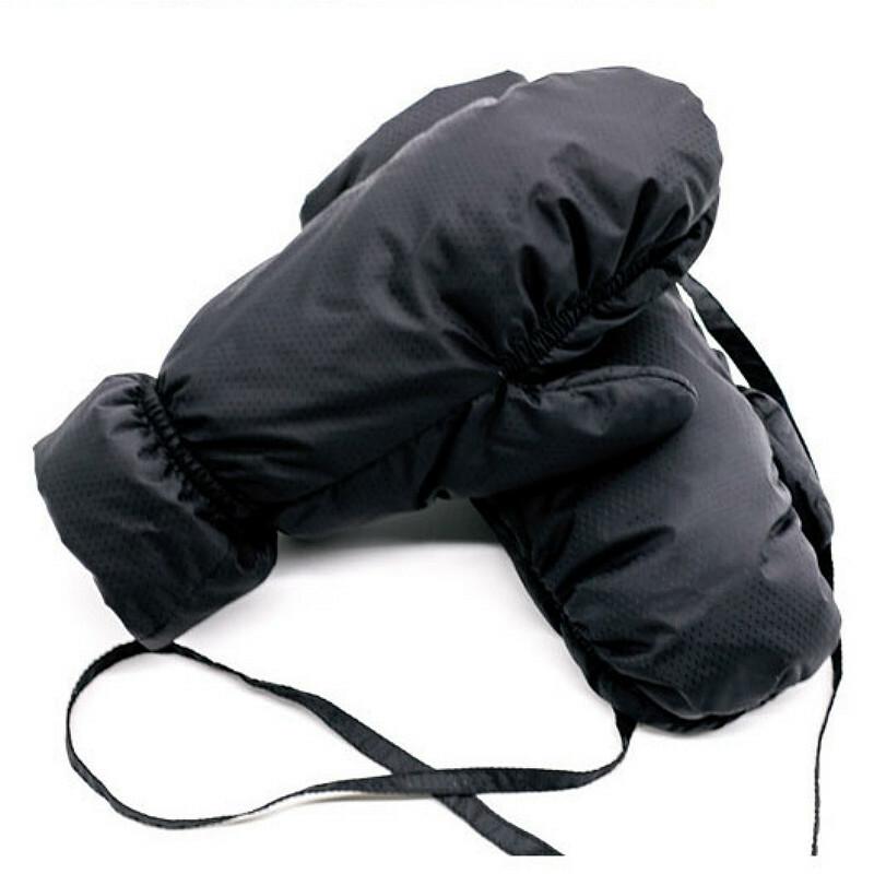 Women Duck Down Gloves Men Mittens Ski Hiking Winter Warm Thick Outdoor Soft