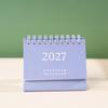 2027 Simple & Fresh Desktop Planner Notebook - English Version