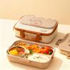 1500ML 4/5 Grids Portable Capybara 304 Stainless Steel Lunch Box With Bowl&Cutlery Student Kids Lunch Container Microwave Safe