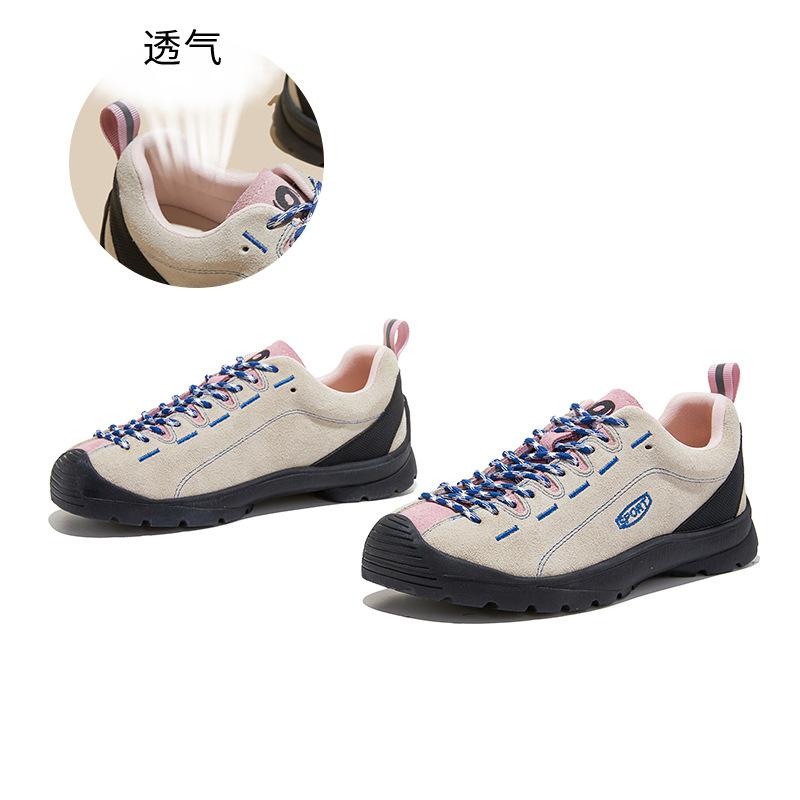 Leather ugly cute German training shoes 2026 spring platform sports outdoor shoes casual hiking shoes women 40
