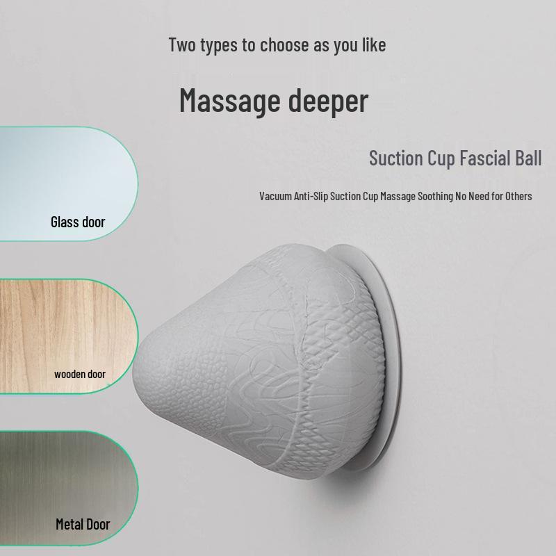 Portable TPE Soft Rubber Massage Ball with Conical Design for Tile and Glass