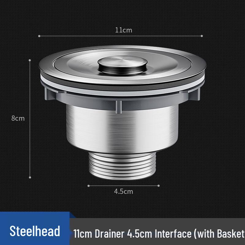 

Stainless Steel Kitchen Sink Drainer with Basket