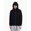 Blaexit Autumn and Winter Retro Cardigan Sweater Jacket Men's Loose Lazy Style Black Hooded Knit Top