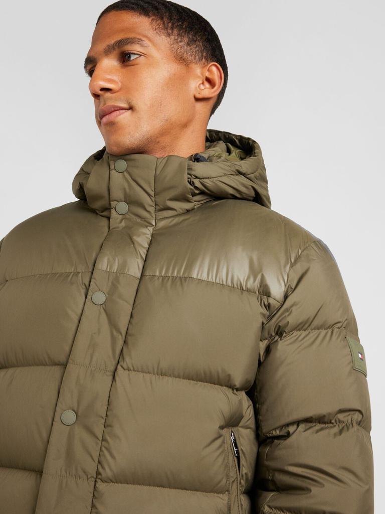Winter Jacket Tommy Hilfiger Hooded Down Puffer Jacket (MW0MW36569) Army Green