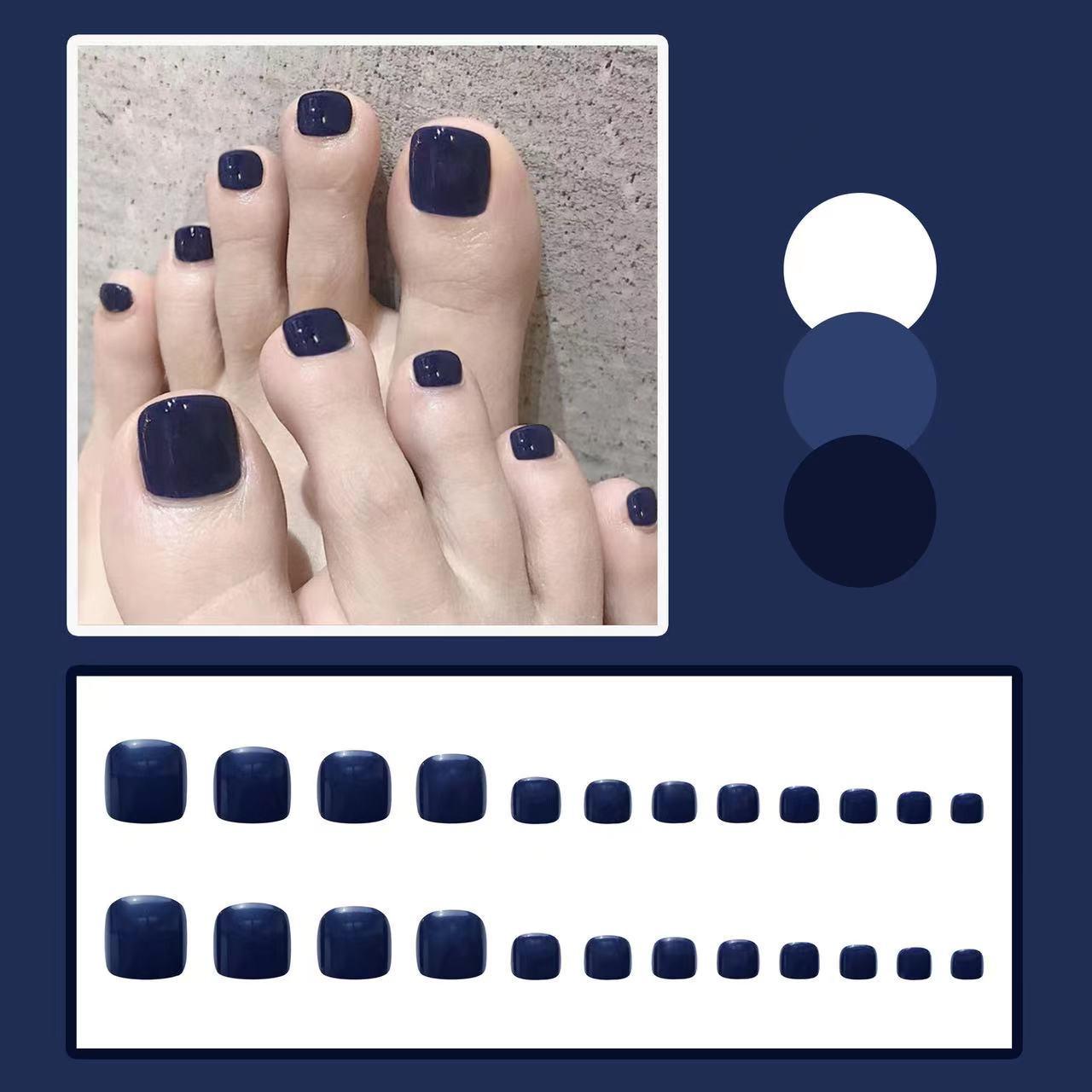 

Роскошные съемные накладки для ногтей на ногах с крошкой из бриллиантов - Отбеливание и Готовый маникюр