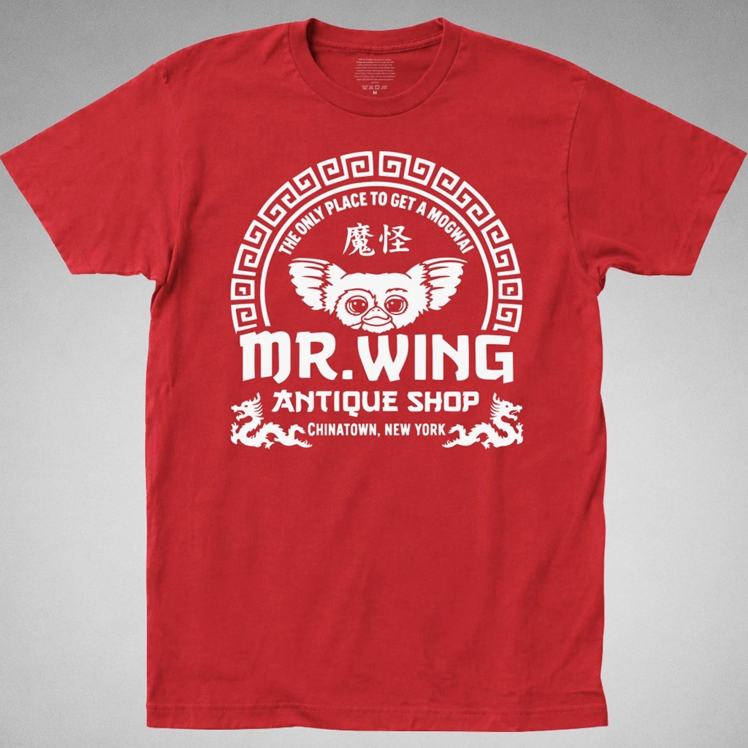 MR WING Gremlins T-SHIRT mr wing s antique mogwai gizmo 80s movie tee new batch XL