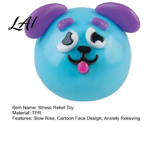 Sensory Stress Toy 1/2/5Pcs Dog Face Squeeze Toy Moldable Slow Rise Cartoon