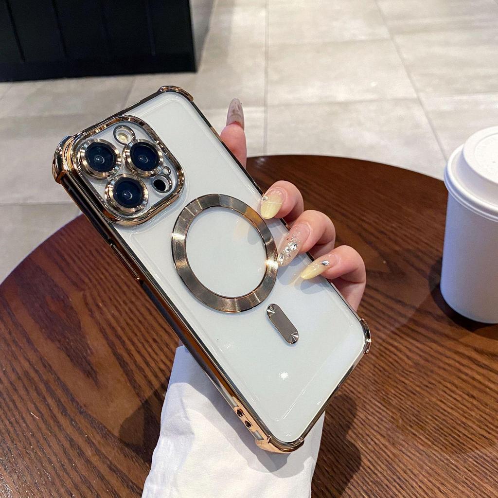 Magnetic Transparent Anti-Drop Protective Case for iPhone 17 Pro Max