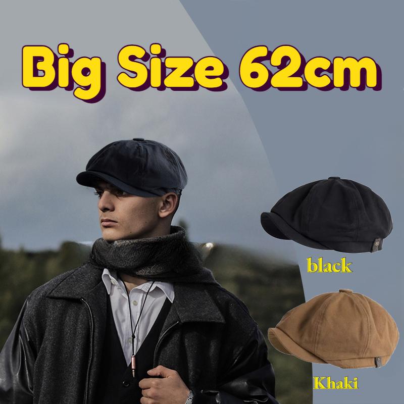 XXXXL62cm Big Size New Newsboy Caps for Men Spring Summer Fashion Retro Cotton Painter Hat Comfortable and Casual Outdoor Berets
