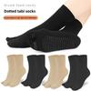 Autumn and Summer Men's and Women's Elastic Two-finger Socks Toe Flip-flops Sole Silicone Anti-skid Slow-pressing Split-toe Mid-tube Socks