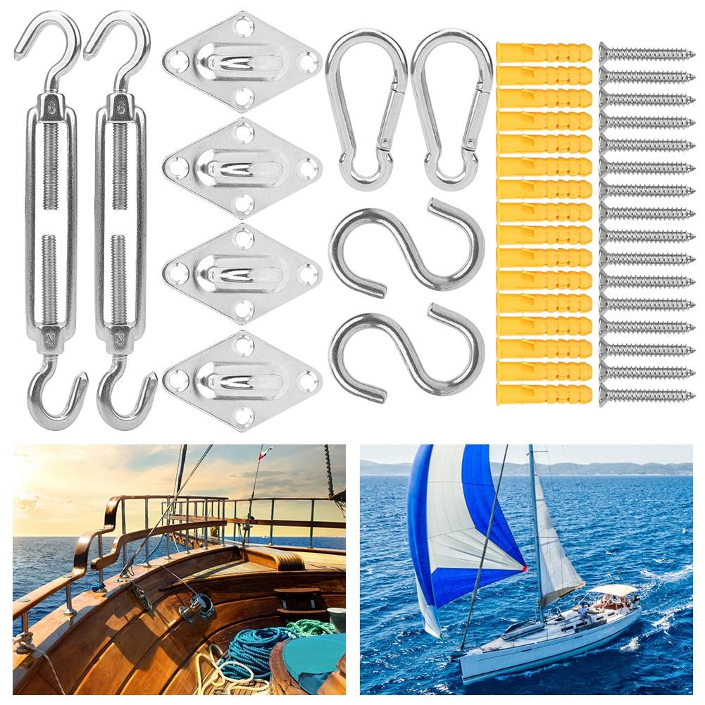 Stainless Steel Boat Awning Hardware Fitting Rhombus Buckle Spring Hook Accessories