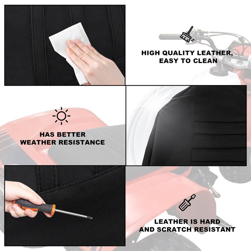 For HONDA ATC 200X ATC200X 1983 1984 1985 Motorcycle Seat Cover PVC Leather Waterproof Non-Slip Seat Saddle Cushion Cover