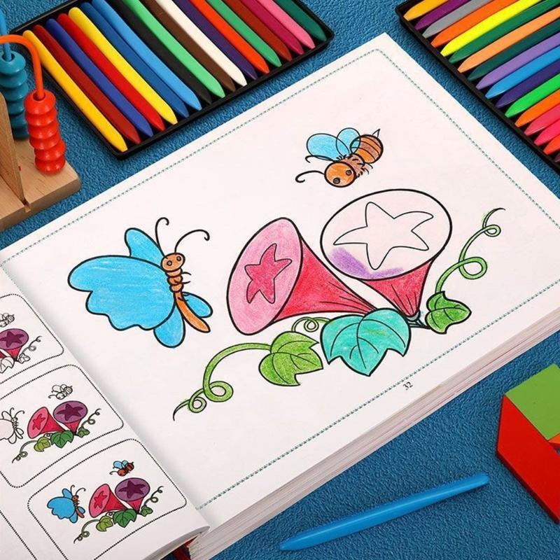 Libro de Dibujo Interactivo para Preescolares Color Vibrante Actividad Creativa de Aprendizaje Artístico Para Ejercicios de Desarrollo de Habilidades Sensoriales