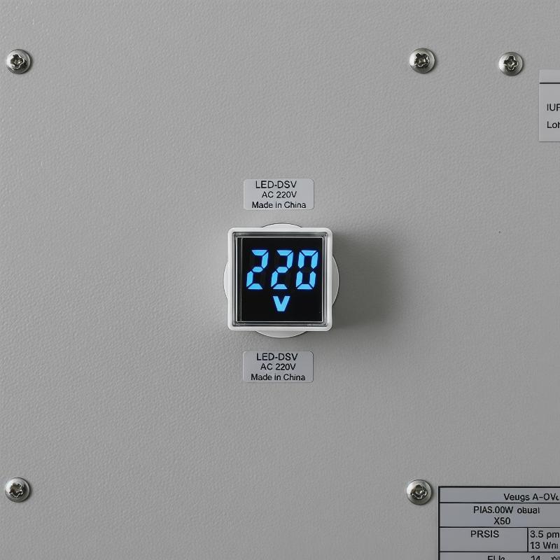 LED Digital AC Voltmeter Indicator High Precision EU Plug 50-500V Voltage Tester for Home Circuit Inspection