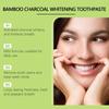 Oralhoe Bamboo Charcoal Toothpaste freshens breath brightens teeth improves yellowing teeth removes stains.
