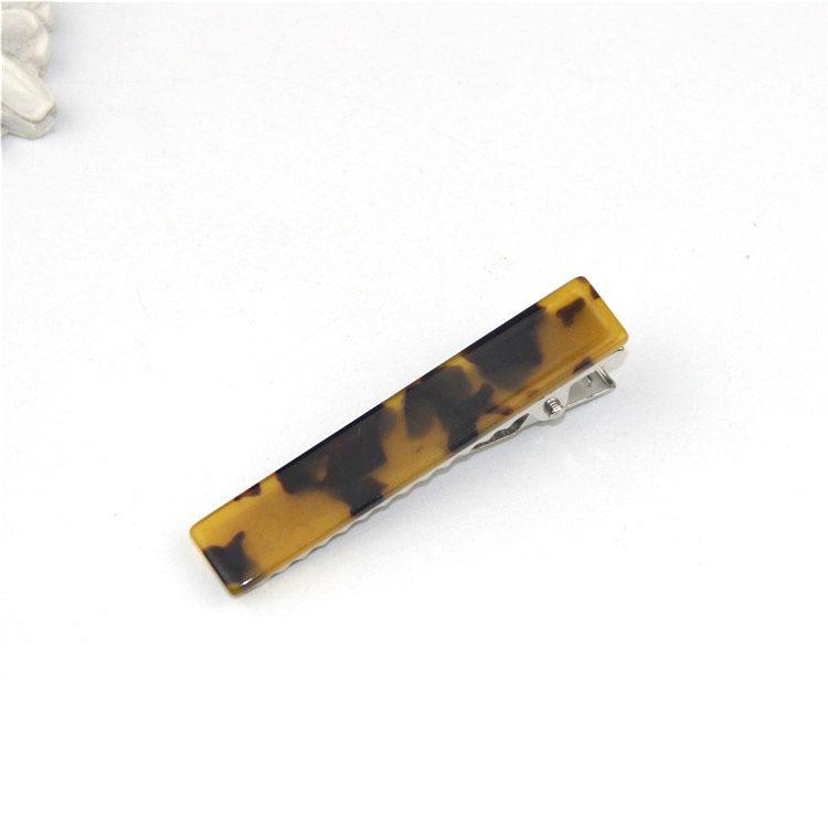 1PCS Fashion Alligator Clips Acetate Zinc Alloy Hair Clips Simple Rectangle Hair Clips Headwear Woman Hair Accessories