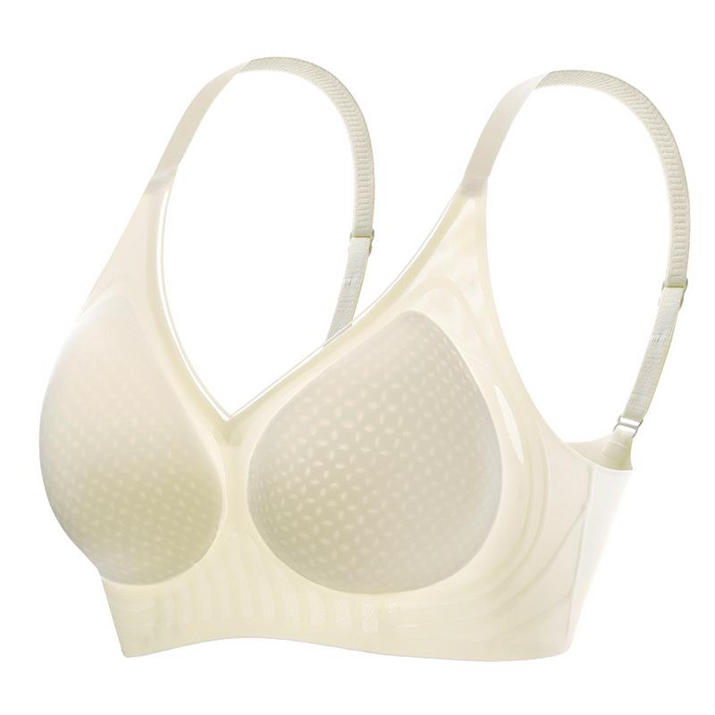 Women's Seamless Wire-Free Soft Support Bra for Small Chest with Anti-Sagging and Side Support.