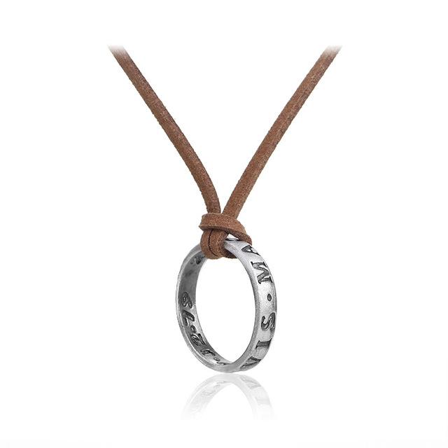 

60 см кожаное ожерелье для PS4 игры Uncharted 4 A Thief S End Натан Дрейк ожерелья шнур цепочка длинное ожерелье ювелирные изделия мужские аксессуары