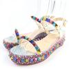 Sandals PYRACLOU Leather Ankle Strap Multicolor Women 37 Used