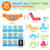 32Pcs Intelligence Tower Balance Stacking Building Blocks Toy Stacked High Block Game  Educational Toys Kids Desktop Party Toy