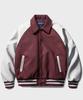 Jemut Leder Raglan Varsity Jacke 4 Typen Lila Yhot2461