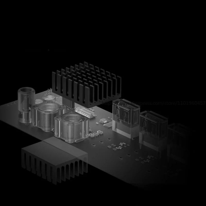 NK6 Block USB Power Strip with Independent Control Button Retro Gold Plating Great Boyfriend Gift Desk Accessory