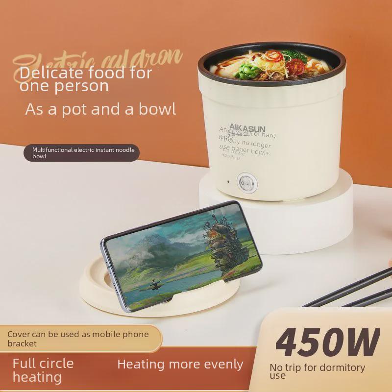 Multi-Function Electric Steamer & Frying Pan for Dorm Cooking