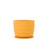 Dog Slow Feeder Lick Bowl Silicone Secure Fixation Washable Dog Slow Eating Bowl for Home Indoor Yellow Small Size