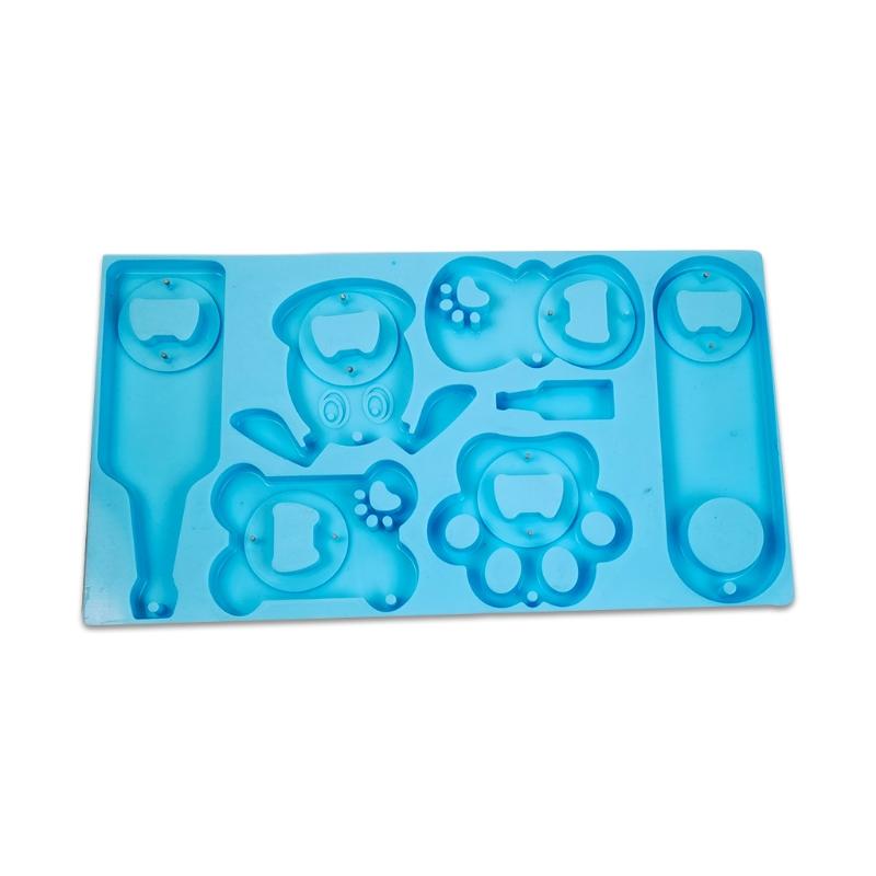 

Bottle Opener Keychain Mold Suitable for Wine Beer Bartender Silicone Epoxy Resin Mold Set Diy Wrench Craft Casting 1