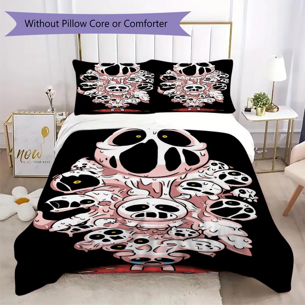 Skull Collection Pattern Bedding,Quilt Set Quilt Cover Pillowcase Home Birthday Gift (1*duvet cover+2*pillowcase,without core)ZSJT0917288
