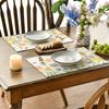 4Pcs, Watercolor Tulip Butterfly Placemats, Washable, Suitable for Holiday Parties, Home Decor, Kitchen Countertops, Rectangular Dining Tables