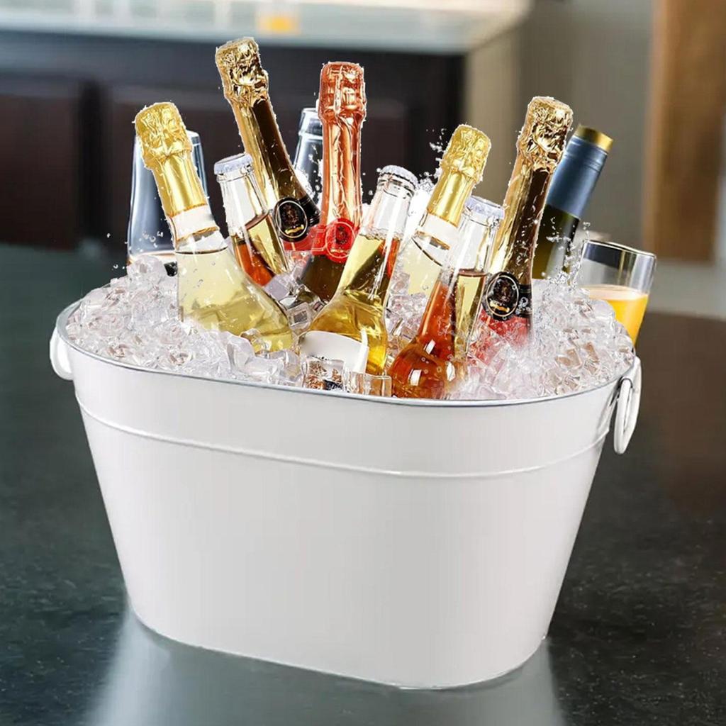 Eiseimer Getränk mit Tragegriffen für Partys Behälter Bierwanne Champagner Wein