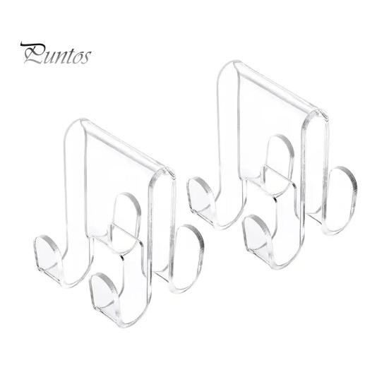 

2шт крючки для душевой двери акриловая вешалка для ванной прочная несущая легкая установка полотенцесушитель для одежды стойка 2pcs