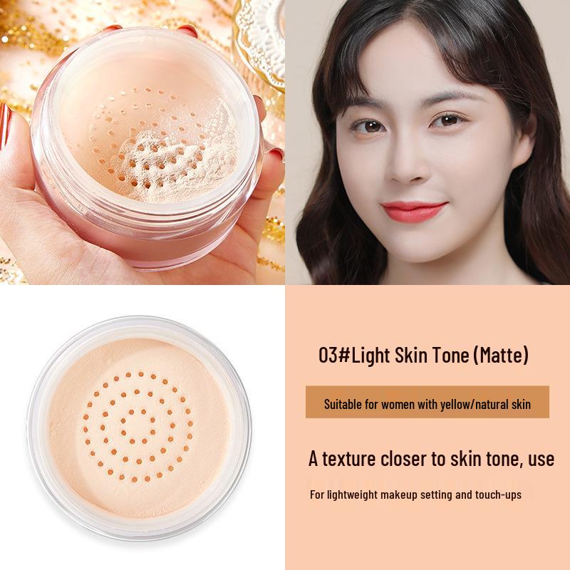 

HOJO Angel Light Setting Powder Matte Finish Lightweight Non-Caking Refreshing Natural Loose Powder