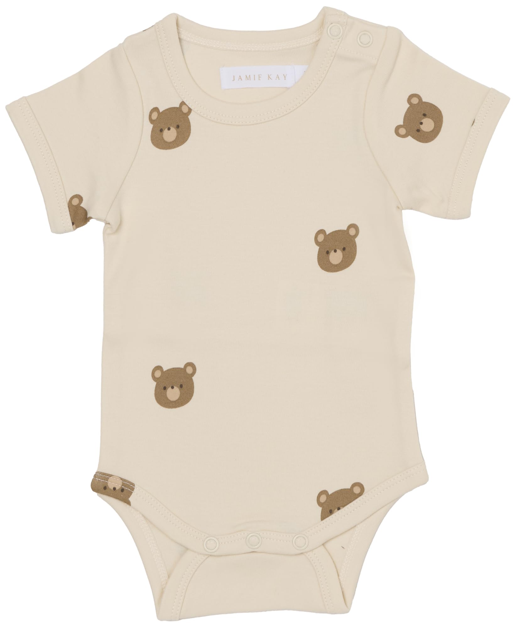 

OC Long Sleeve Bodysuit Bobbie Bear Tofu JBCO245342 Baby OWHT 80 [Jamie Kay]