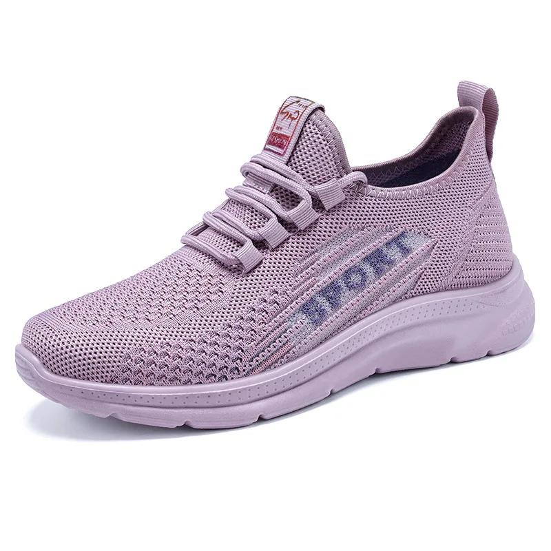 Fashion Women Vulcanized Shoes Sneakers Spring Fashion Soft Sole Breathable Non Slip Mesh Casual Vulcanized Shoes Women Tenis De Moda