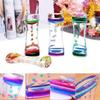 Creative Hourglass Timer Double Colors Oil Oil Hourglass Floating Motion Bubble Timer  Focus Tool