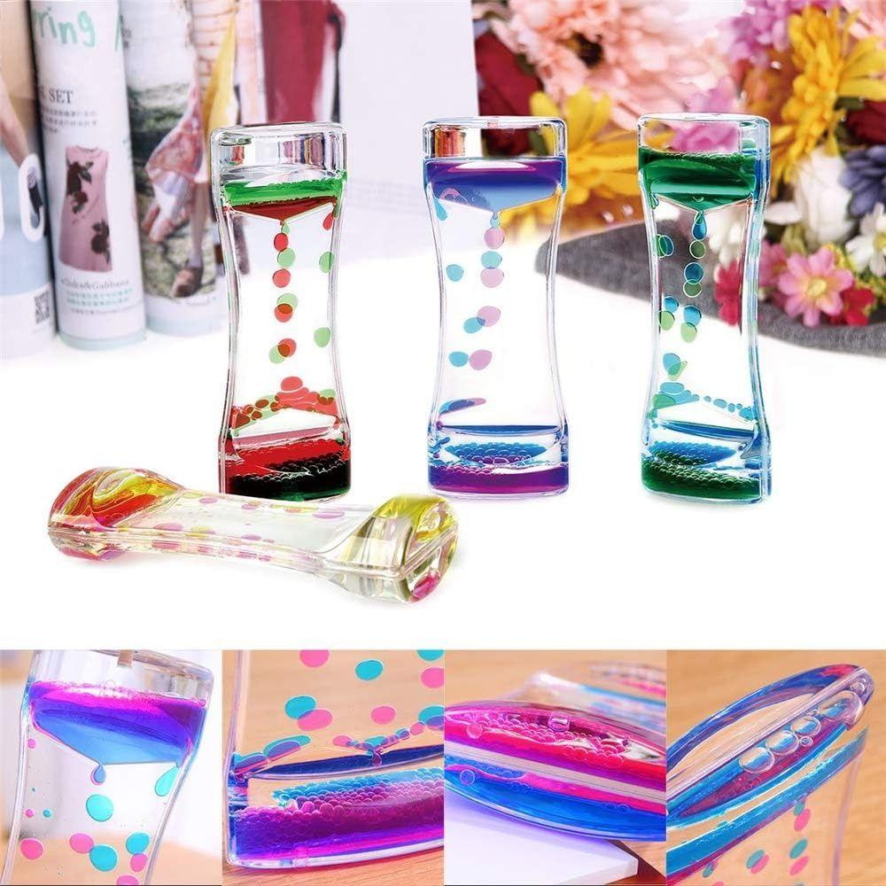 Acrylic Floating Motion Bubble Timer Creative Movement Sensory Toys Stress Relief Props